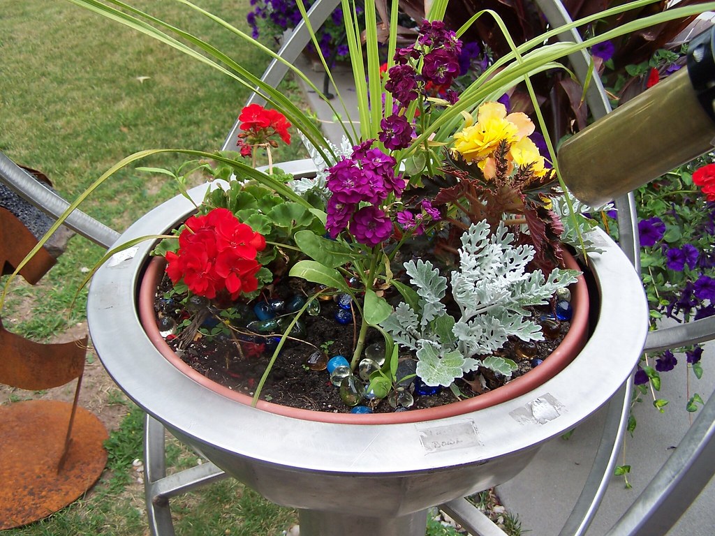 Kaleidoscope Planter Close View Here's a closer look. The … Flickr