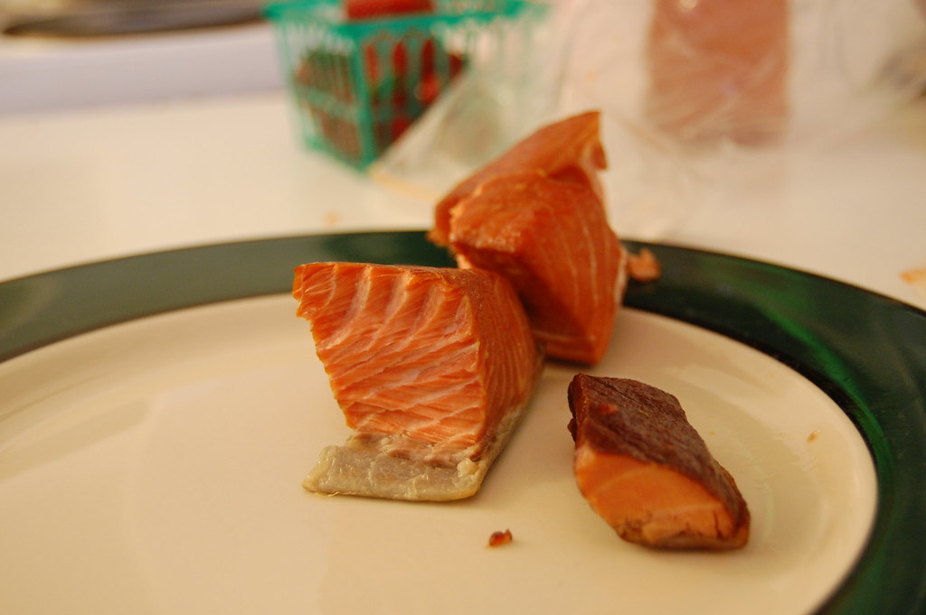 smoked salmon Copper River King And a small piece of salmo… Flickr