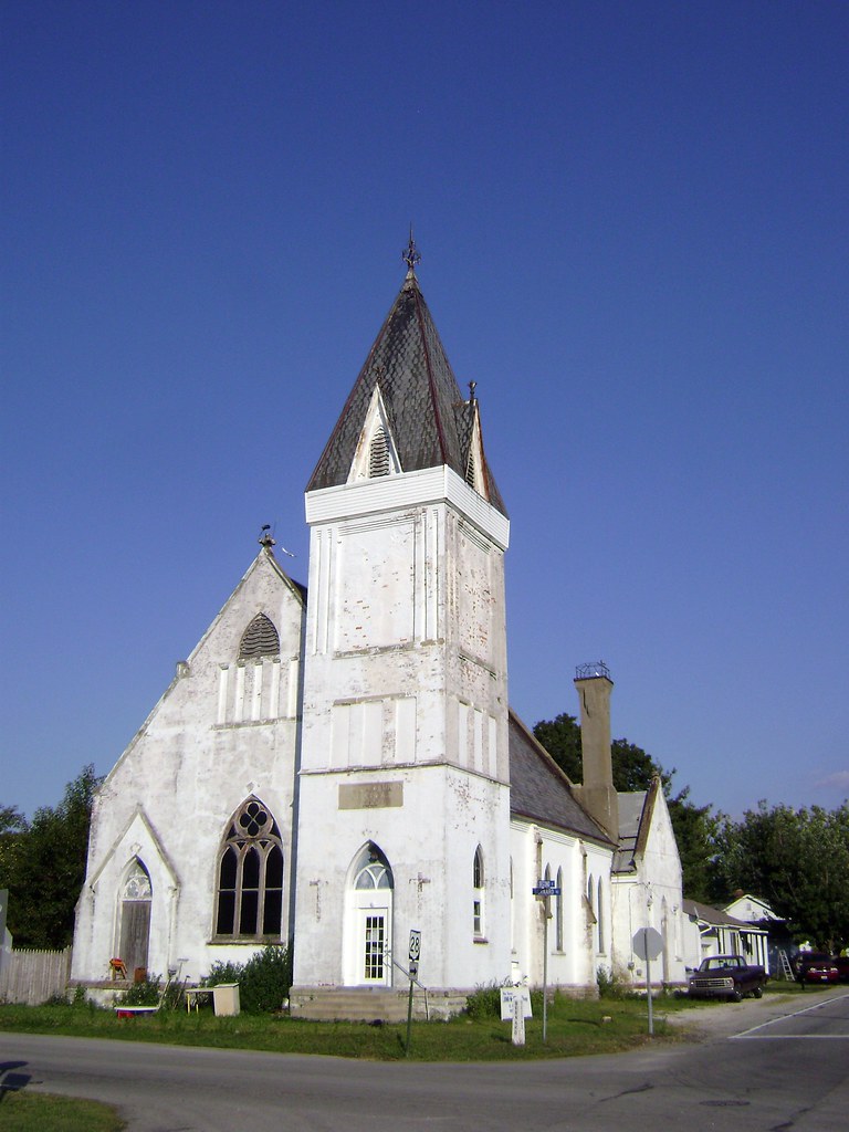 New Vienna, Ohio A beautiful stone church, erected in 1881… Flickr
