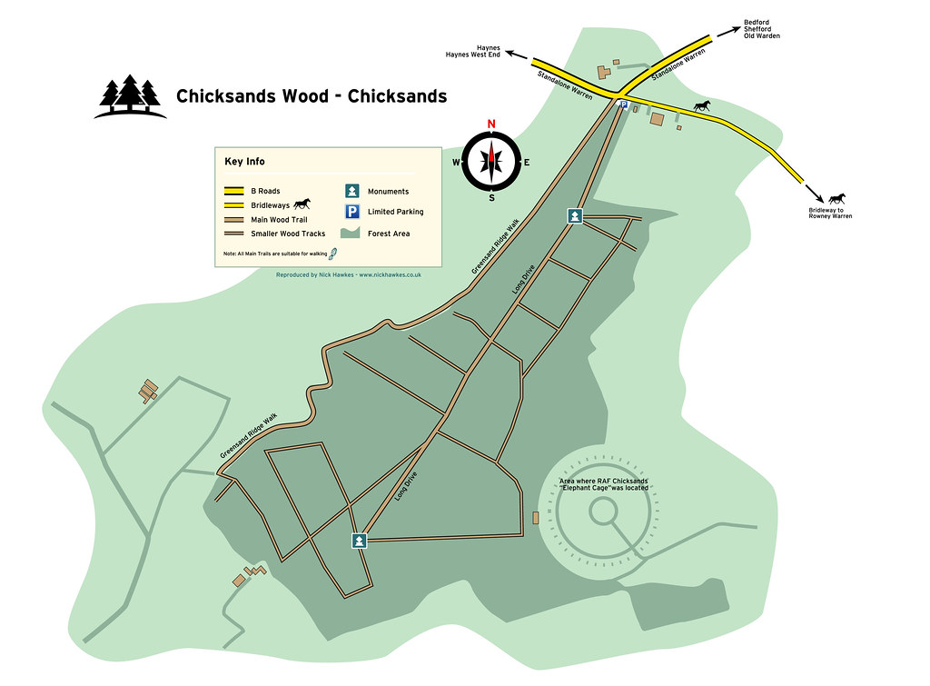 Chicksands Wood Map Chicksands, Shefford A map of Chicks… Flickr