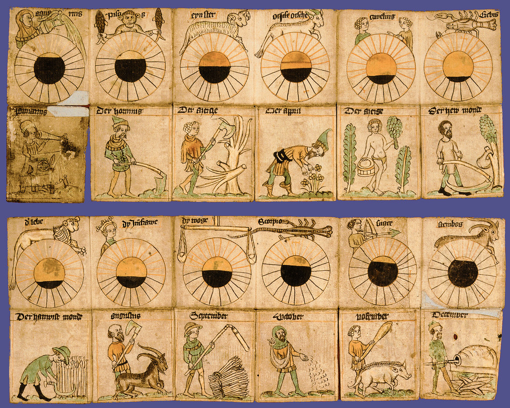 Taschenkalender pocket calendar from about 1400 CE Flickr