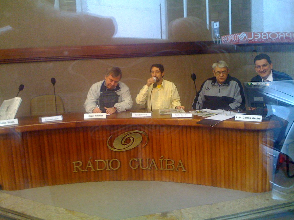 Rádio Guaíba estúdio Cristal Equipe de esportes da Rádio… Flickr