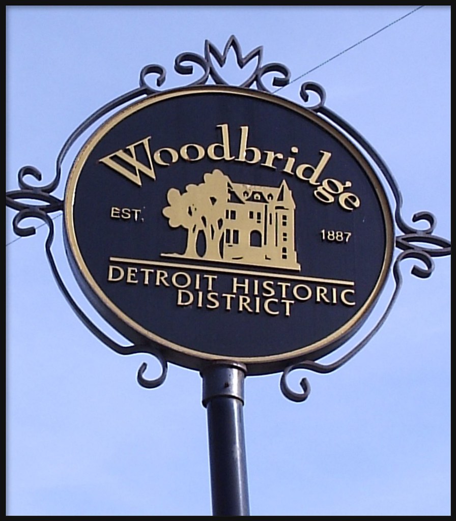 Sign Woodbridge DistrictDetroit MI The Woodbridge Histo… Flickr