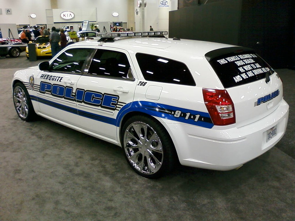 Mesquite Police Dodge The rear window reads, "This vehicle… Flickr