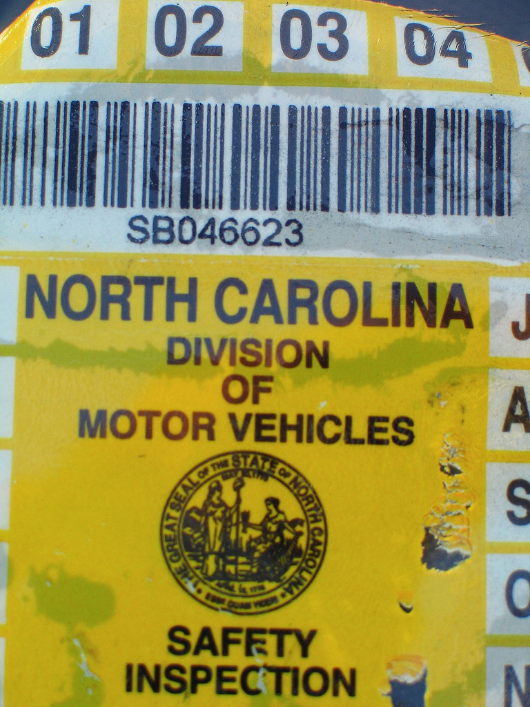 NC DMV Safety Inspection Sticker A North Carolina Division… Flickr