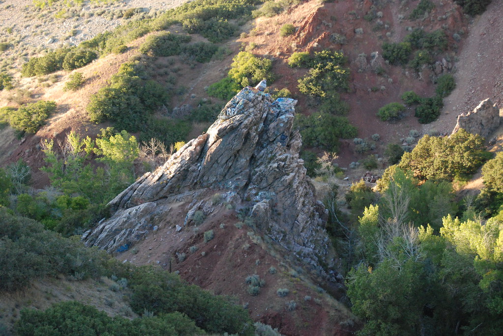 Suicide Rock At the mouth of Parley's Canyon. Utah. Many r… Flickr
