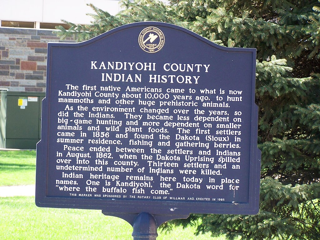 Kandiyohi County Indian History Marker Willmar, Kandiyohi … Flickr