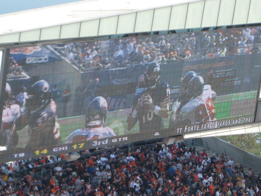 Soldier Field Jumbotron Chicago Bears Game Jumbotron at S… Flickr