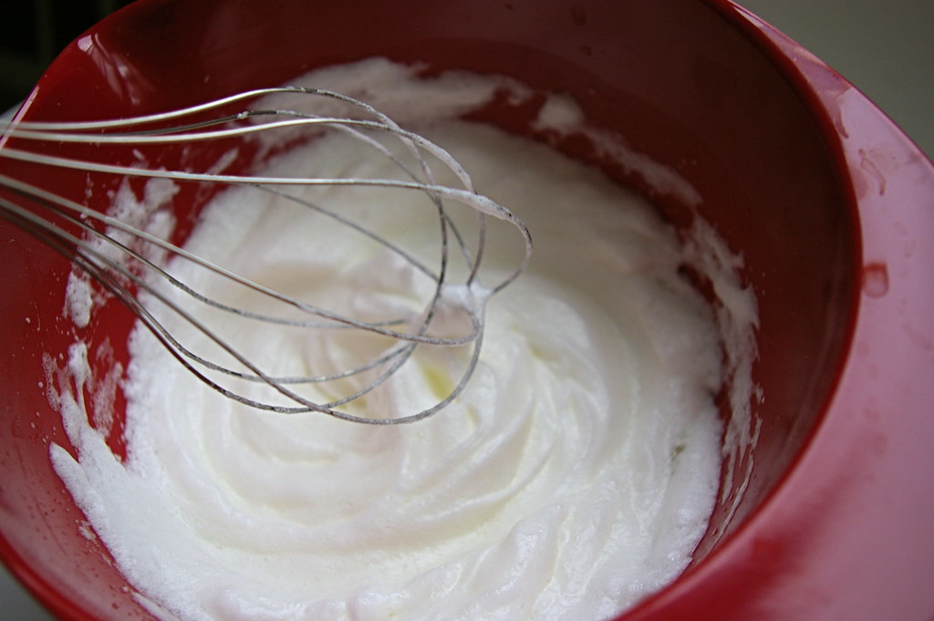 Whipped egg whites Whipped into soft peaks patentandthepan… Flickr