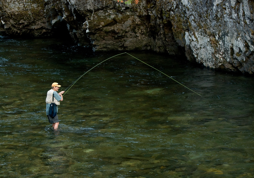Keith fly fishing on the St Joe River, Idaho Scott Butner Flickr