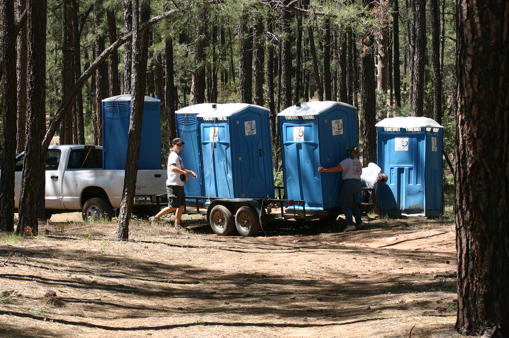 Porta Potties for Camping Scrapfest 2004 in Payson, AZ. Flickr