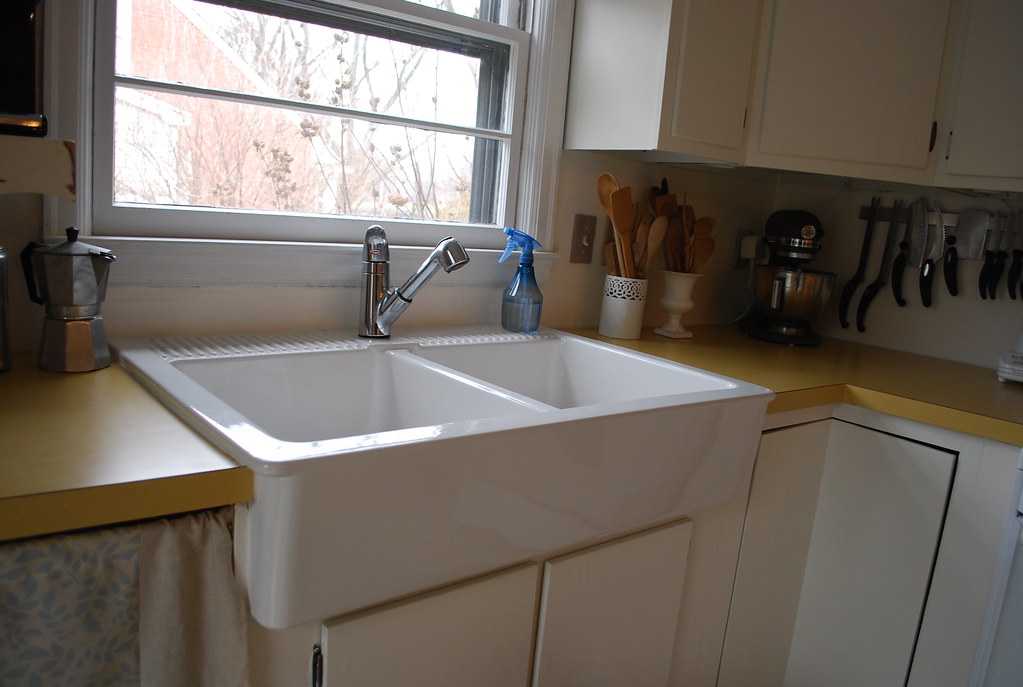 Apron front sink from Ikea moprik Flickr