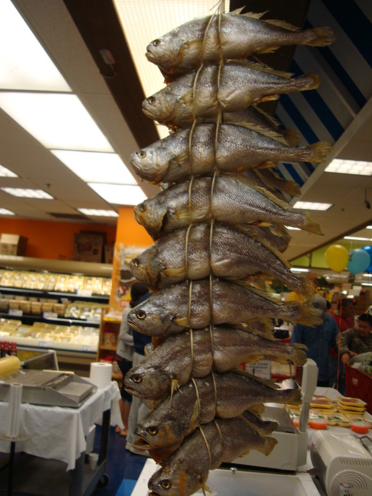 dried yellow corvina fish at H Mart, Seattle Steve Huang Flickr
