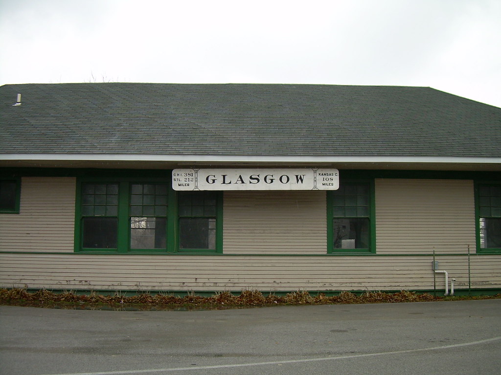 Glasgow Train Depot Train depot in Glasgow Missouri davidj100275