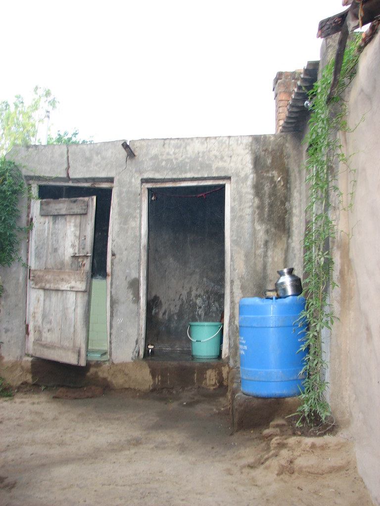 Toilet and bathroom in Tambhol Village, India Toilet and b… Flickr