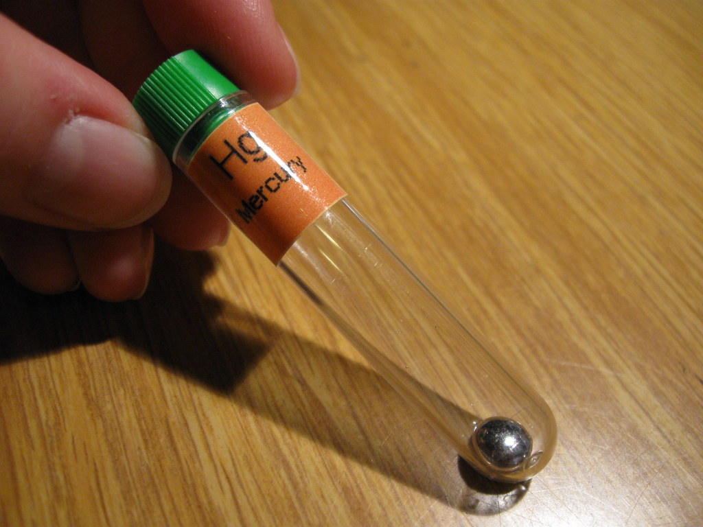 Hg Mercury periodic table of elements Mercury, also ca… Flickr