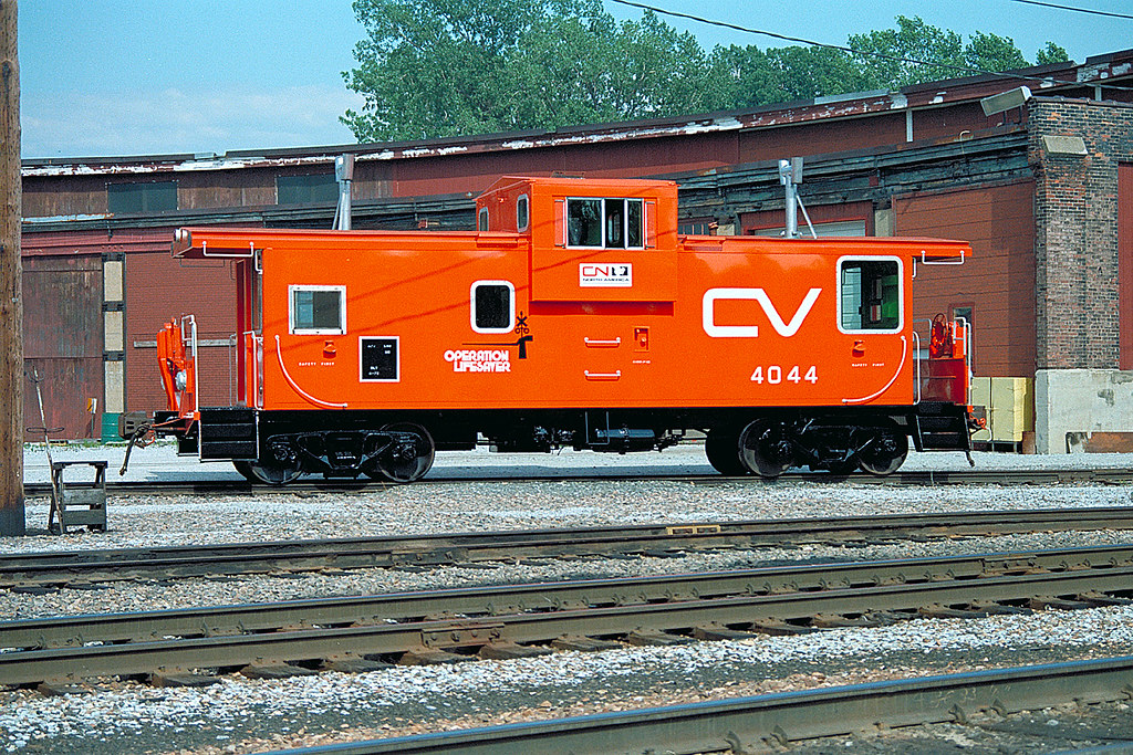 Central Vermont caboose 4044 at St Albans VT, July 1993 Flickr