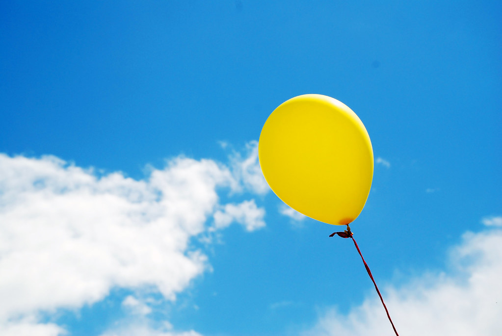 Balloon in a Summer Sky A photograph of a brightly coloure… Flickr