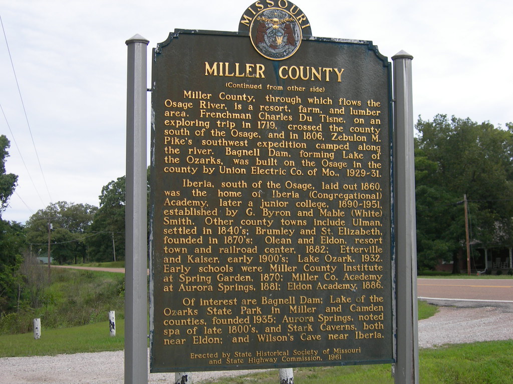 Miller County Historic Marker Located alongside MO Hwy 52 … Flickr