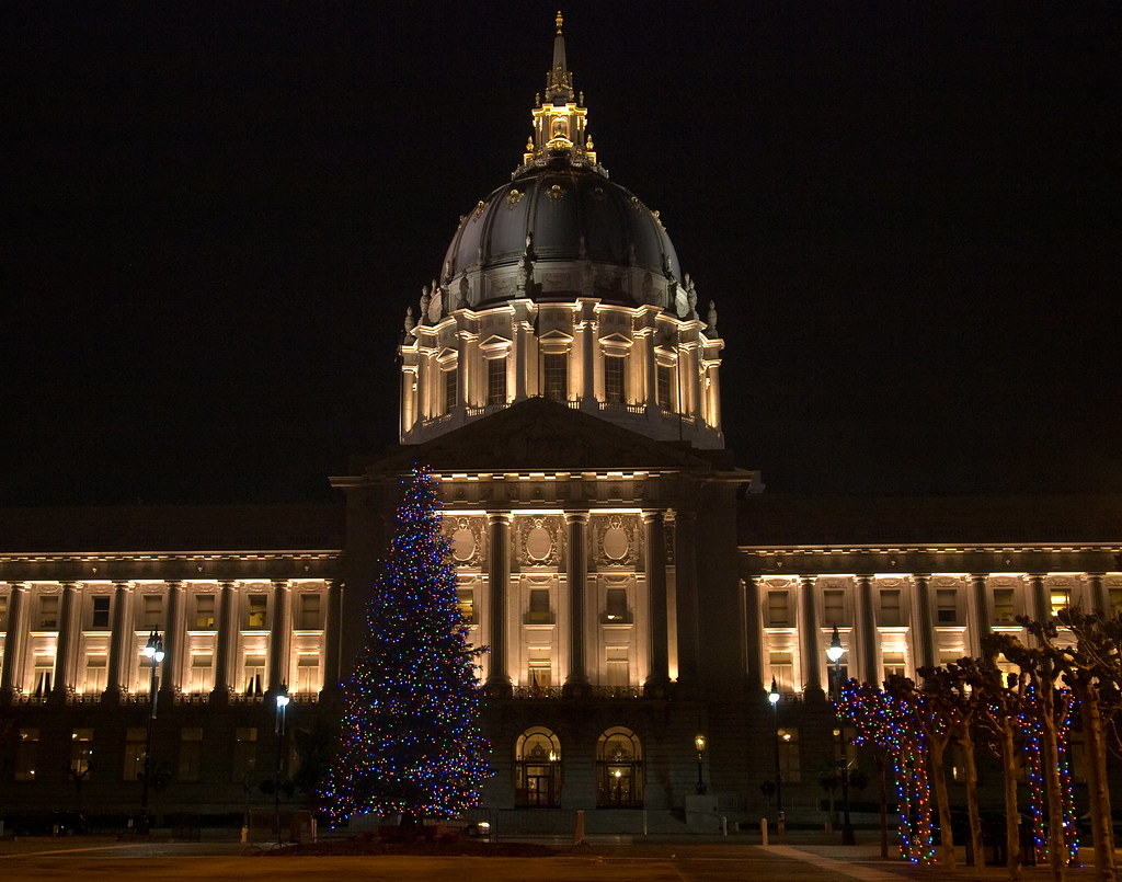Holiday Tree San Francisco City Hall At San Francisco Ci… Flickr