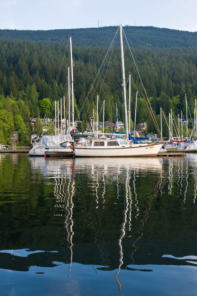 Deep Cove Sailboats View large on black Bruce Irschick Flickr
