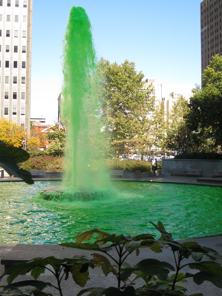 Green Water Fountain at Love Park 2 sameold2010 Flickr