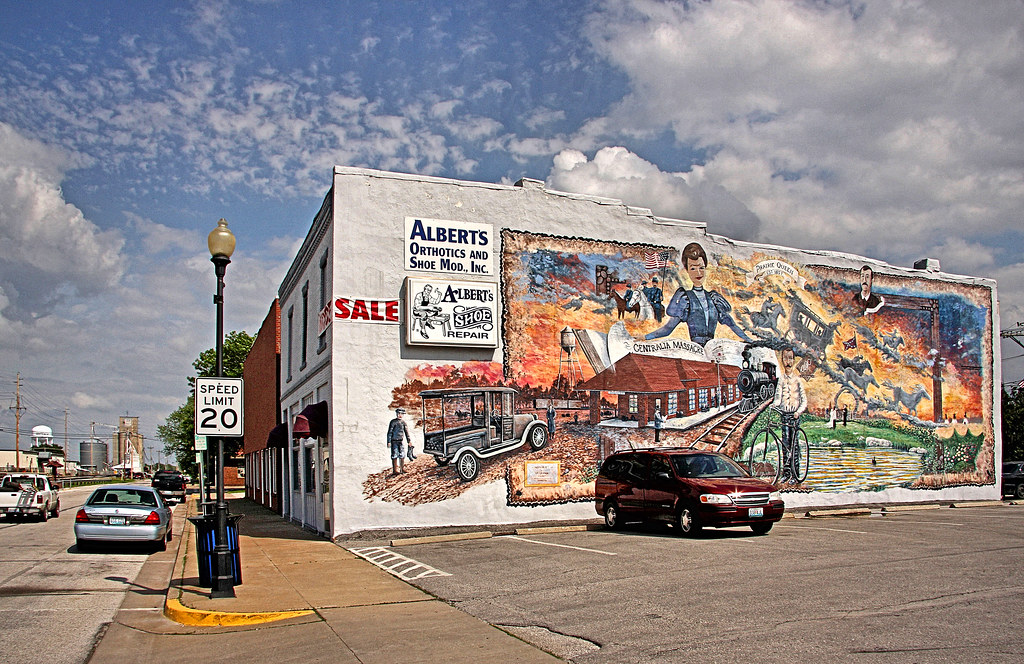 Centralia Massacre Civil War Battle Mural, Centralia, Miss… Flickr