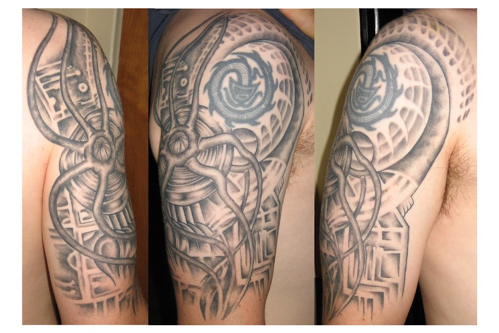 Biomechanical Tattoo Sacred Heart Tattoo, Lincoln NE Flickr