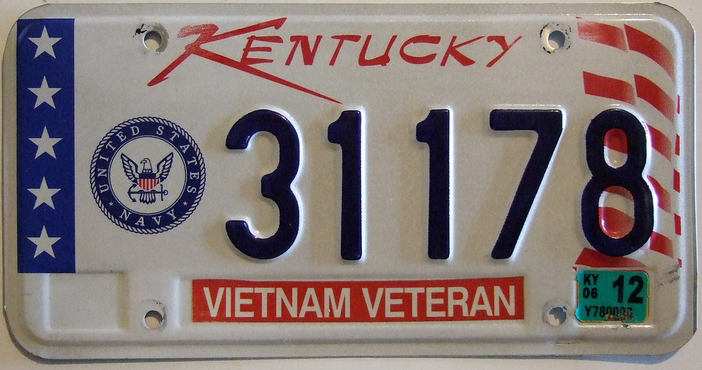 KENTUCKY 2006 VIETNAM WAR NAVY VETERAN license plate Flickr