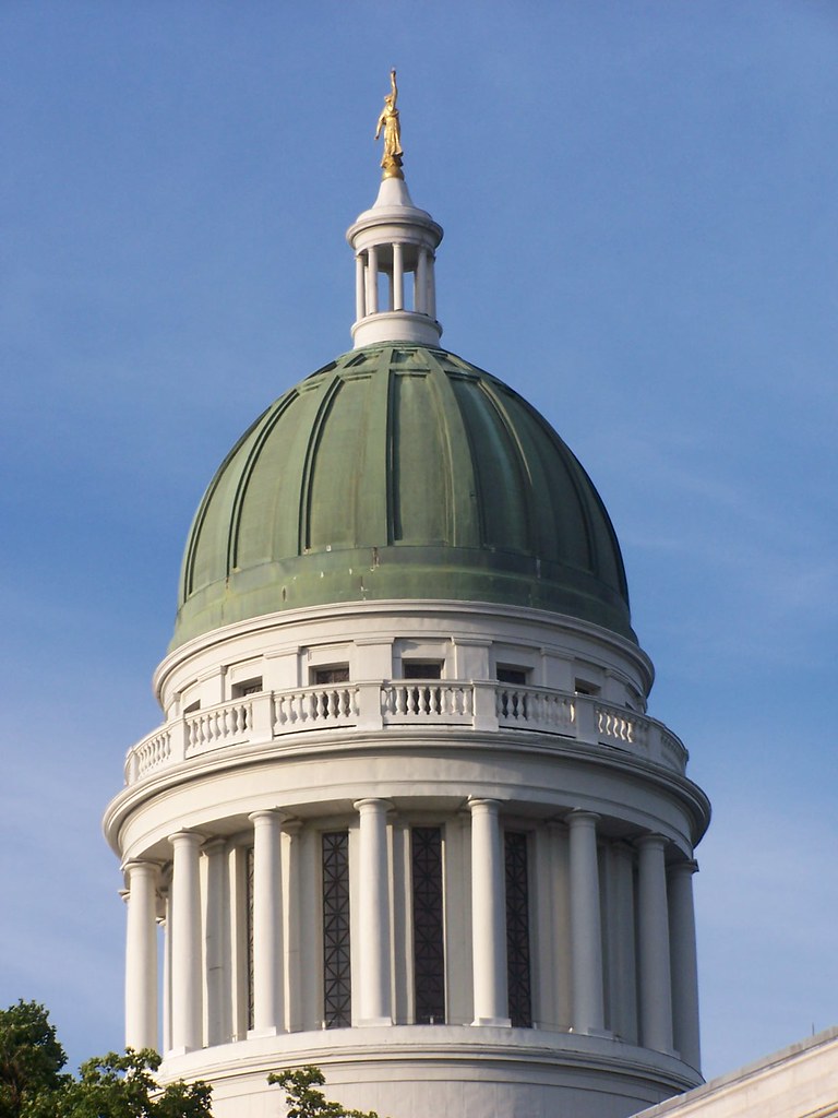 Maine State Capitol Dome Augusta, Maine J. Stephen Conn Flickr