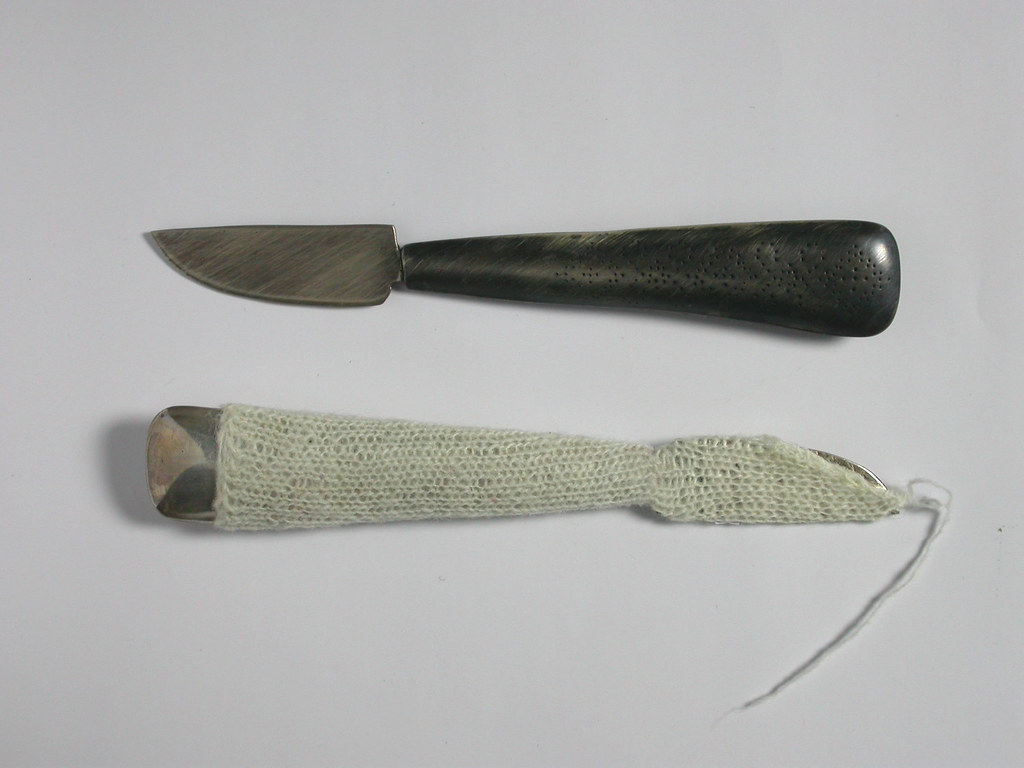 herring gutters knives ( detail) silver, shetland wool 20… Flickr