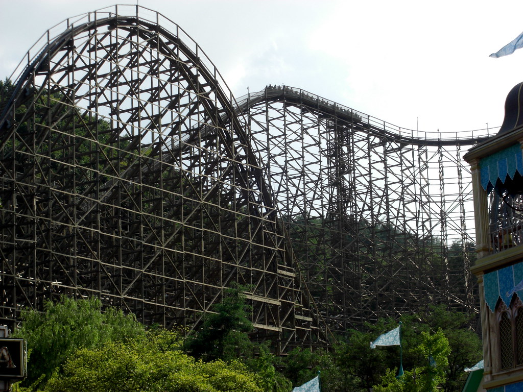 T Express Roller Coaster Largest wooden roller coaster in … Flickr