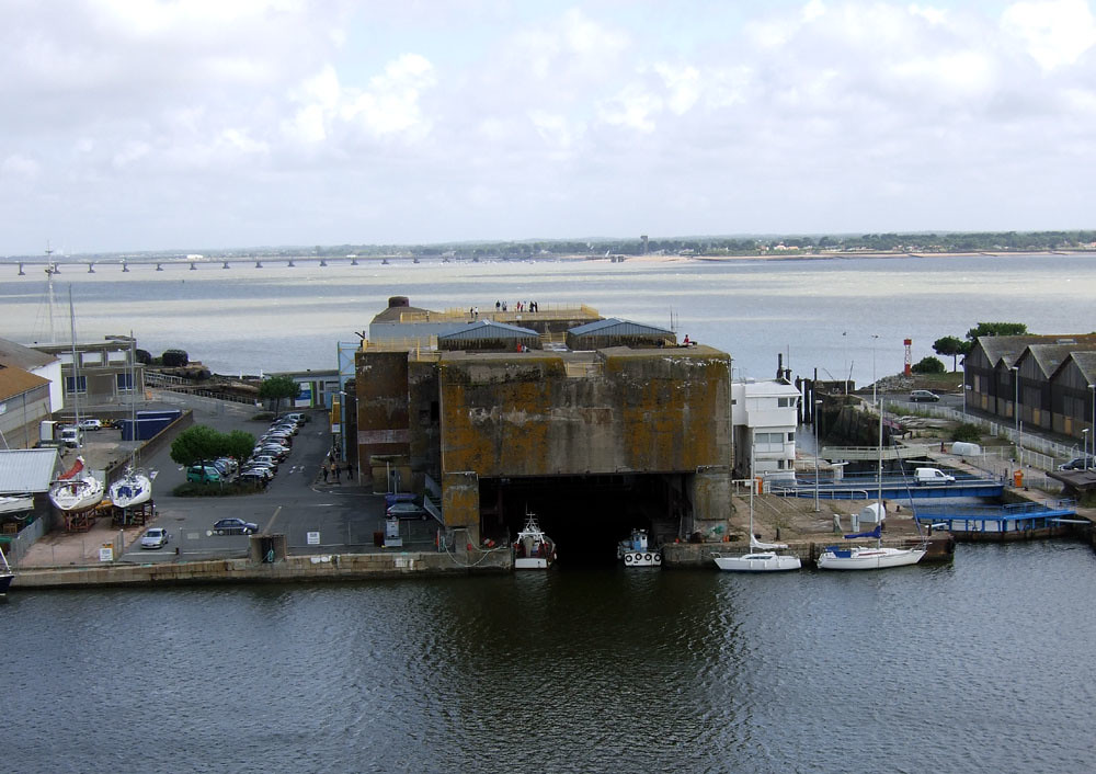 St Nazaire Uboat pens protected lock The basin entrance t… Flickr