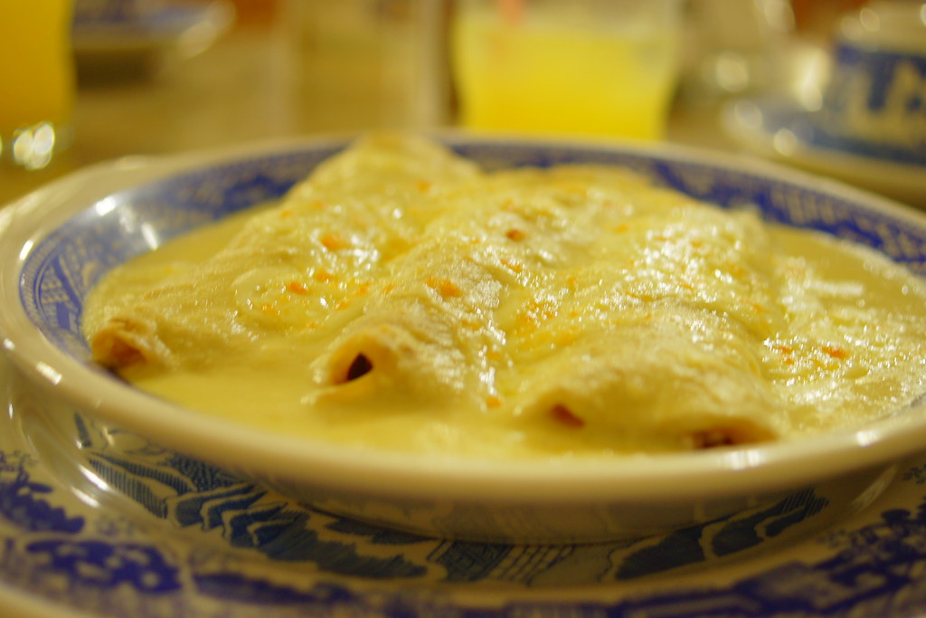 Enchiladas Suizas del Sanborns This dish is a classic. It … Flickr