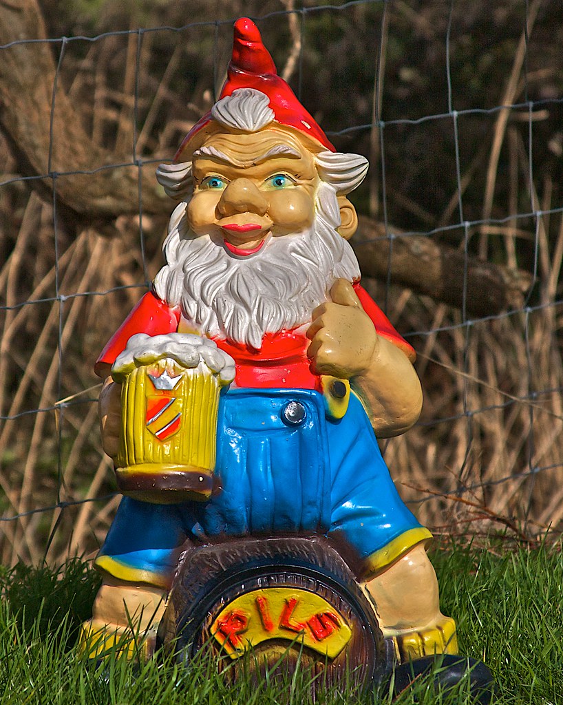 Gnome Drinking Beer Gnome Drinking Beer sozzledhector Flickr