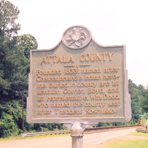 Attala County Historic Marker Kosciusko, Mississippi Flickr