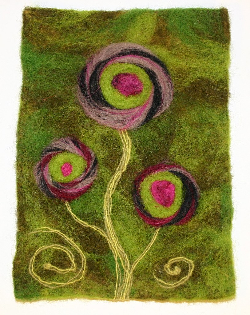 THE SECRET GARDEN Needle Felted Wall Art/Applique Flickr