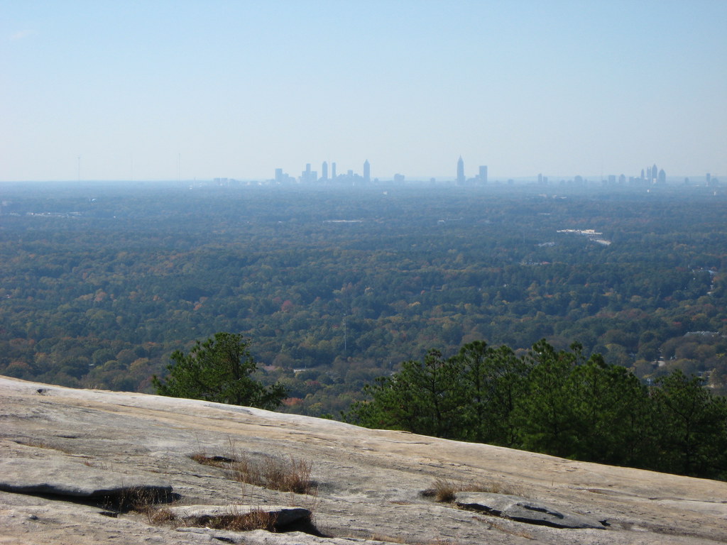 Stone Mountain, View of downtown Atlanta from the … Flickr