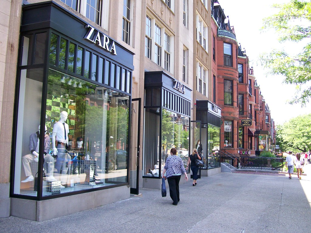 Zara shop at Newbury Street Zara is the Spanish equivalent… Flickr