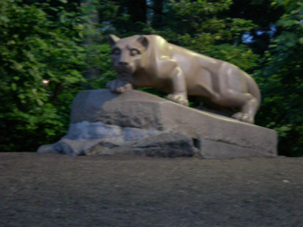 Nittany Lion Statue On the campus of Penn State. I probabl… Flickr