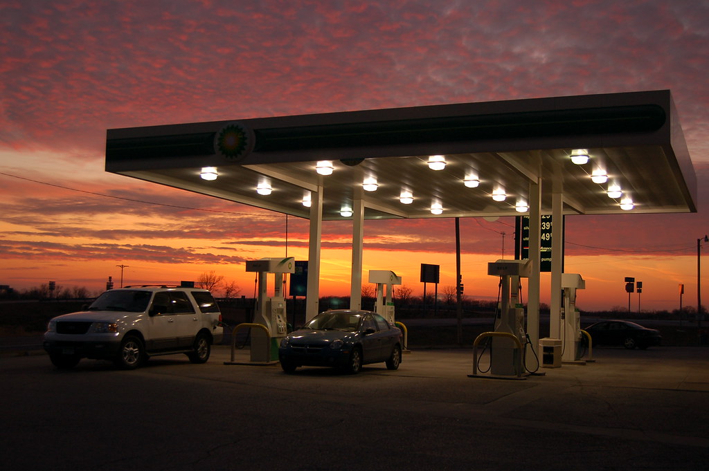 Gas Station Sunset On the way to Colorado, somewhere in Ka… Tyler