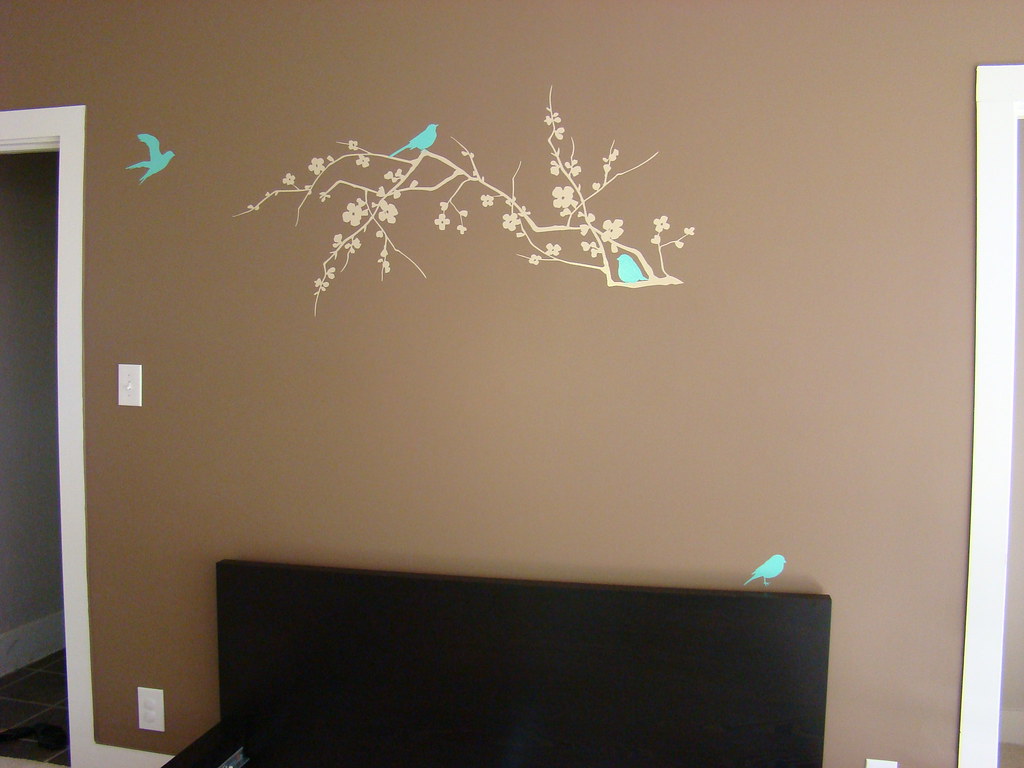 New wall vinyl decal in our master bedroom purchased from … Flickr