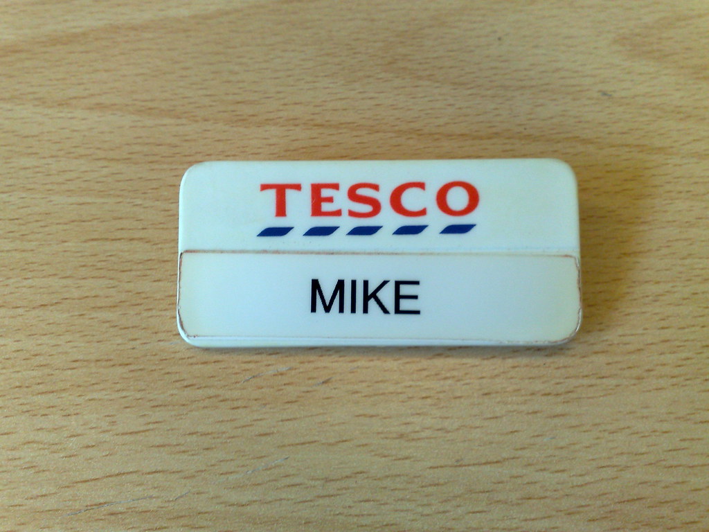 My Tesco's Name Tag MikeDixson Flickr