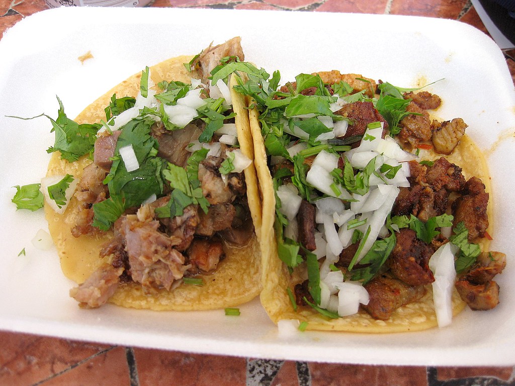 Tacos El Paisa Adobada and carnitas tacos. My San Diego ta… Flickr