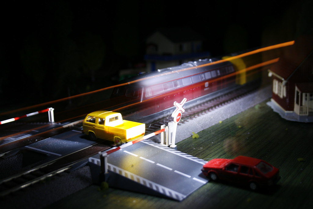 Model train crash Layout Builder