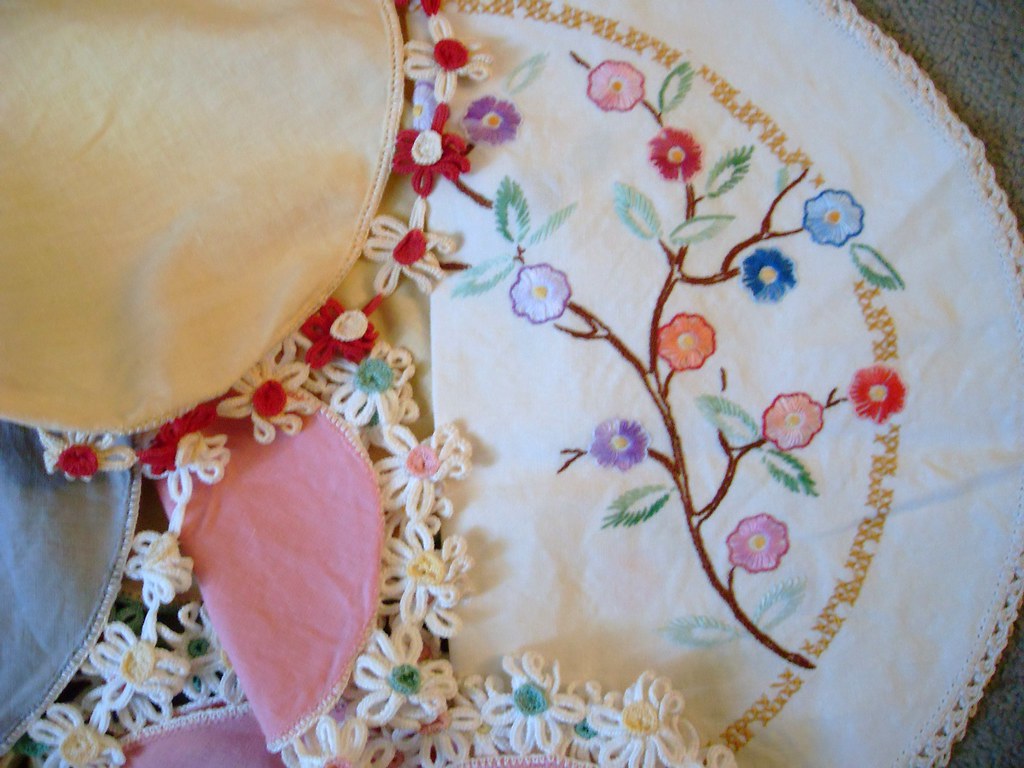 linens vintage linens made by Nan many years ago VeganHeart Always