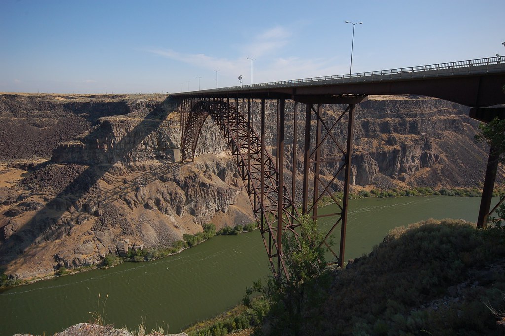 Snake River Canyon Base jumping is legal from this bridge!… Stephen
