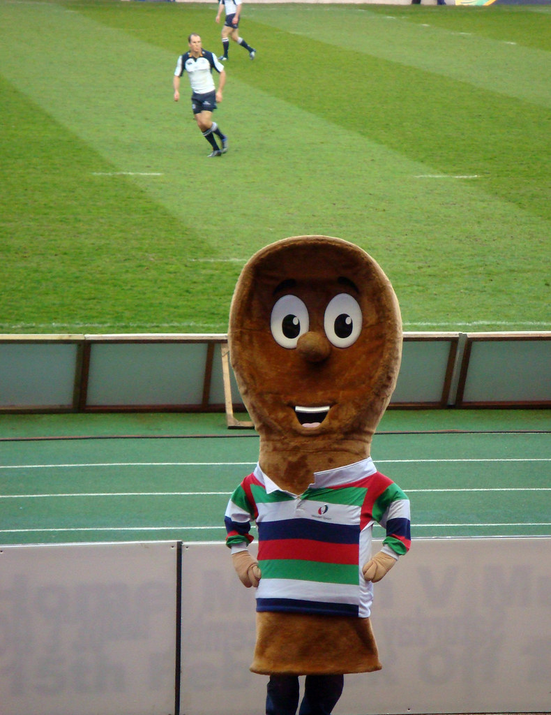 Wooden spoon rugby Mascot at Edinburgh v Leinster Magners … Flickr