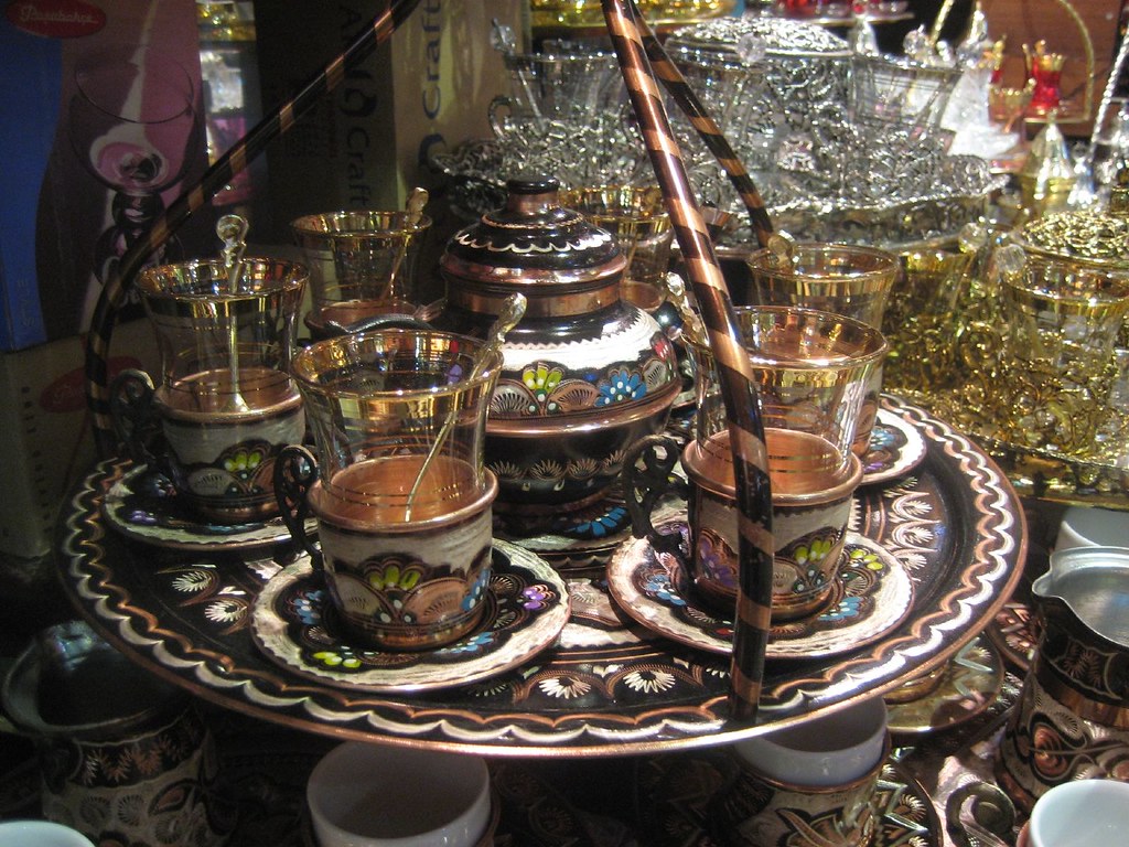 Turkish Tea Set, Grand Bazaar, Istanbul HelenSimpsonDentons Flickr