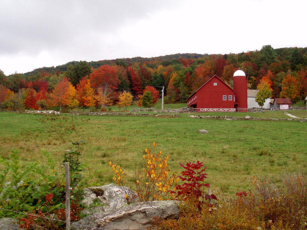 A Farm in the Fall South Londonderry, Vermont. Russ Glasson Flickr